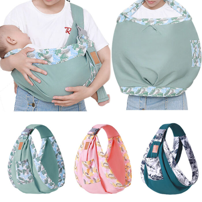No-Tie Adjustable Baby Sling - Premium Cotton Carrier for Newborns