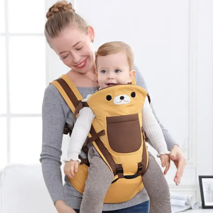 Premium 10-in-1 Baby Carrier with Ergonomic Hip Seat & Animal Motif