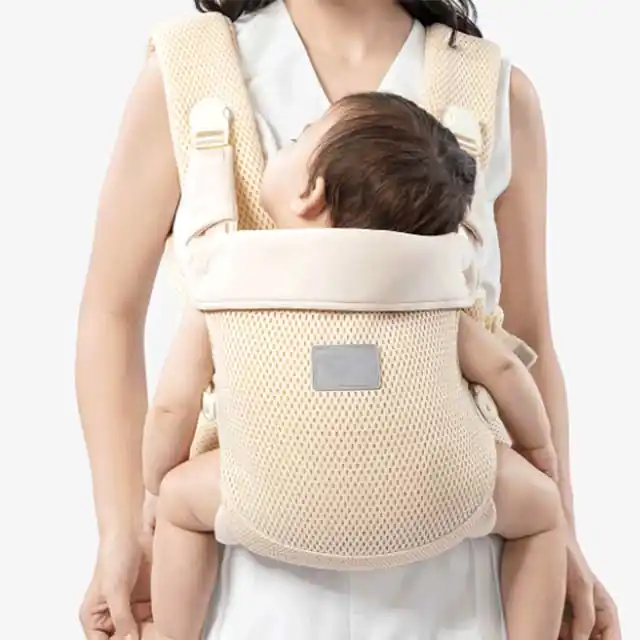 All-Mesh Breathable Baby Carrier with Front and Back Carry