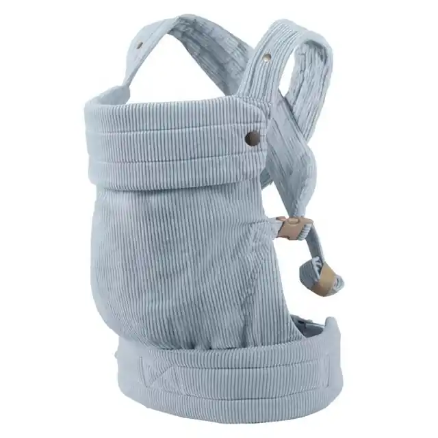 Corduroy Ergonomic Baby Carrier with Cross-Back Straps