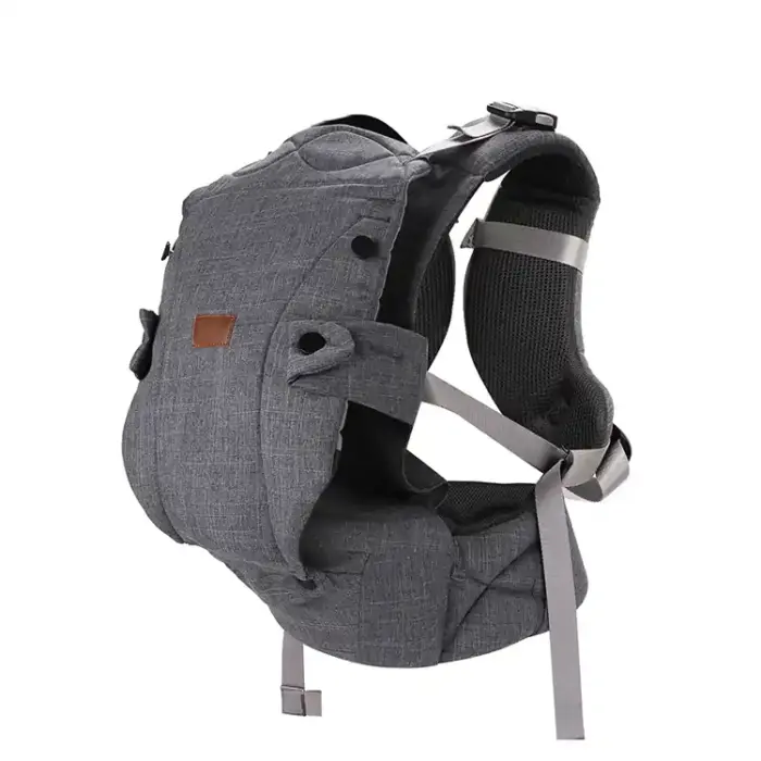 Ergonomic Baby & Toddler Carrier with Hip Seat — 30 kg, Grey