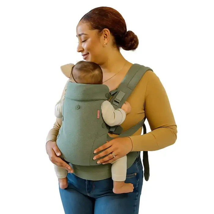 Ergonomic Soft Structured Baby Carrier | Foldable Headrest Panel