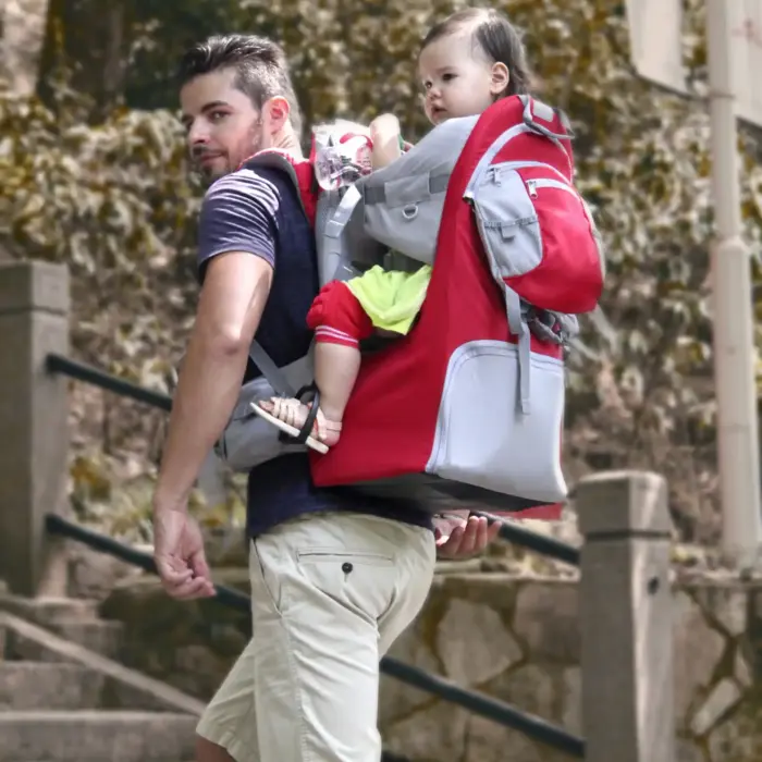 Framed Toddler Hiking Backpack Carrier with Storage — Back Carry
