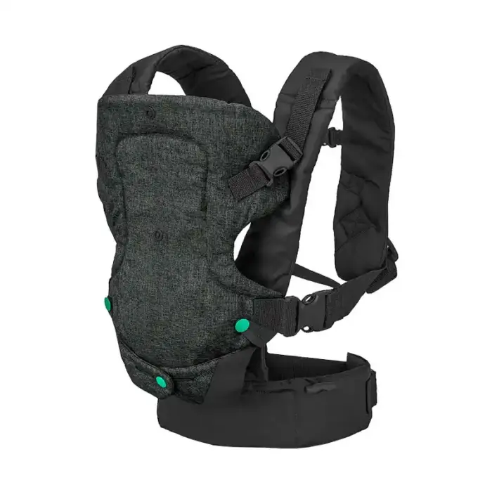Hip Seat Baby Carrier with Storage Compartment & Removable Hood