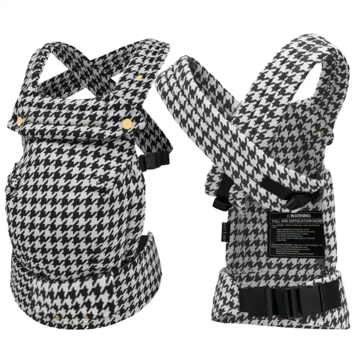 Houndstooth Ergonomic Buckle Baby Carrier — Newborn to Toddler