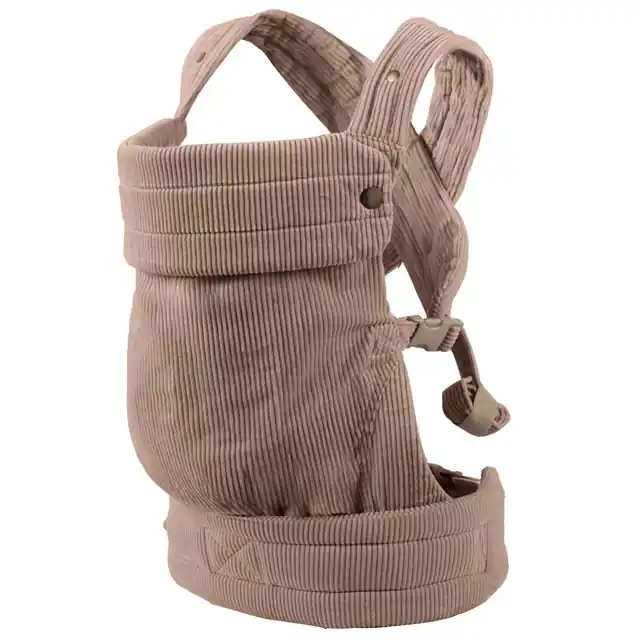 Corduroy Soft-Structured Baby Carrier with Crossable Straps