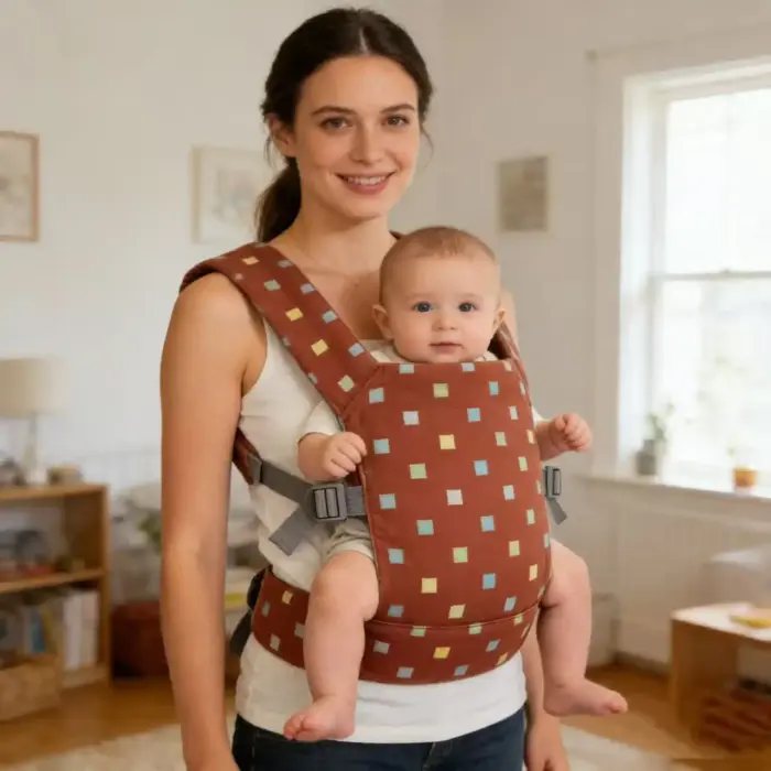 Printed Cotton Structured Carrier — Interchangeable Fabric Cover