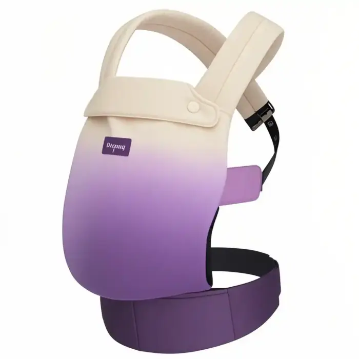 Soft-Structured Baby Carrier with Snap Adjusters & Hood