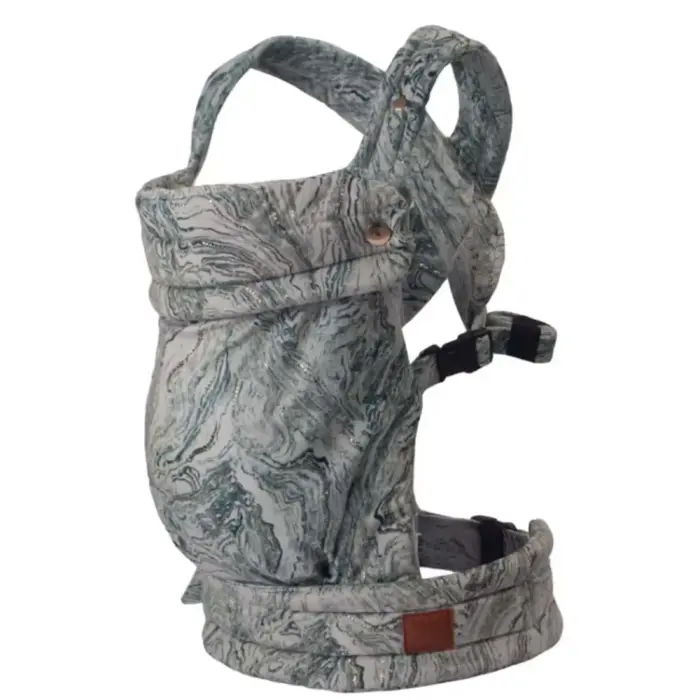 Soft Structured Wrap-Style Baby Carrier | Marble Print with Gold Thread