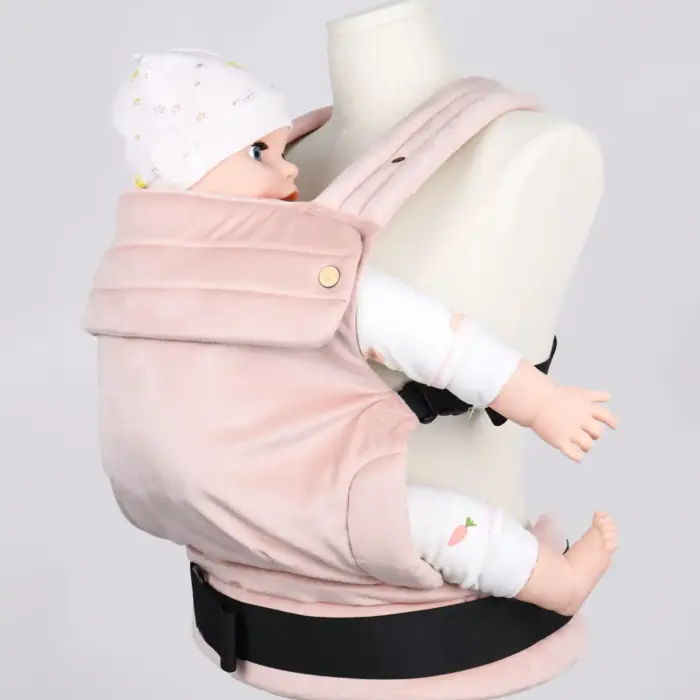Velvet Soft-Structured Baby Carrier — Snap-Button Adjustable Newborn